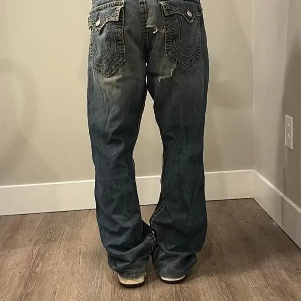True religion world tour leg jeans in size 38